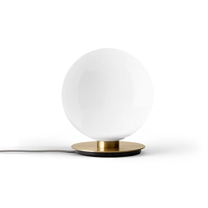 MENU TR Applique Tavolo E Da Parete Ottone Spazzolato Con Lampadina Opale Lucida