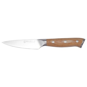 Coltello per erbe aromatiche europeo Mareld 9 cm in legno chiaro