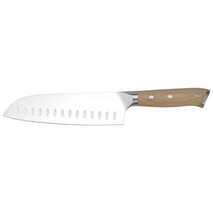 Coltello Santoku europeo Mareld 18 cm in legno chiaro