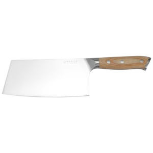 Coltello da mannaia europeo Mareld 18 cm in legno chiaro