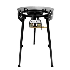Bruciatore a gas Mareld con 2 anelli 58 cm Nero