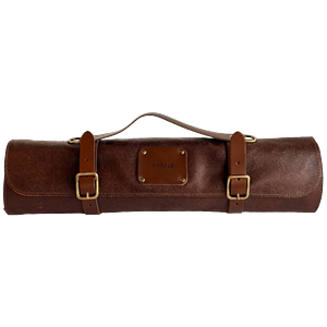 Borsa portacoltelli Mareld con 7 scomparti, Marrone 
