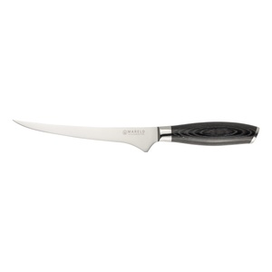 Coltello giapponese flessibile per filetti Mareld Akio 19 cm Nero