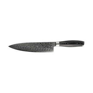 Mareld Akio Coltello da Chef Giapponese con Manico in Oliva, 21 cm, Nero