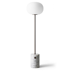 Audo JWDA Lampada Da Terra in Marmo Bianco E Ottone Brunito