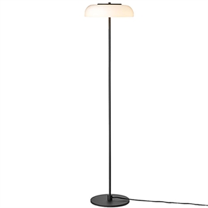 Lampada Da Terra Nuura Blossi Nero/ Bianco Opale