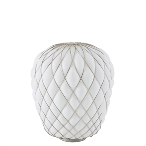 FontanaArte Pinecone Lampada da Tavolo Grande Cromo/ Bianco