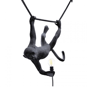 Seletti Monkey Swing Lampadario Da Esterno Nero