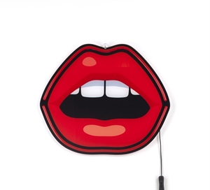 Seletti Blow Mouth Applique Rossa A LED