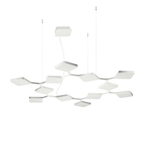 Stilnovo Quad Lampadario Circle Bianco