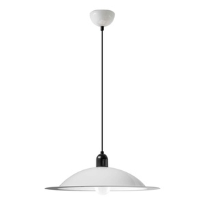 Stilnovo Lampiatta Lampadario Grande Bianco