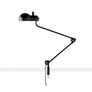 Lampada da Tavolo Stilnovo Topo Morsetto Nero