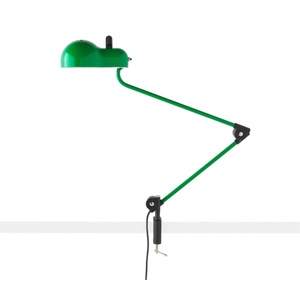 Lampada da Tavolo Stilnovo Topo Morsetto Verde