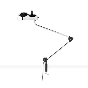 Lampada da Tavolo Stilnovo Topo Morsetto Cromo