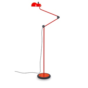 Lampada da Terra Stilnovo Topo Piantana Rosso