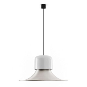 Lampadario Stilnovo Campana Grigio Lucido/ Alluminio
