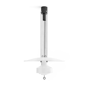 Lampadario Stilnovo Saliscendi Grigio/ Bianco