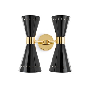 Stilnovo Megafono Applique 4 Oro/ Nero/Avorio