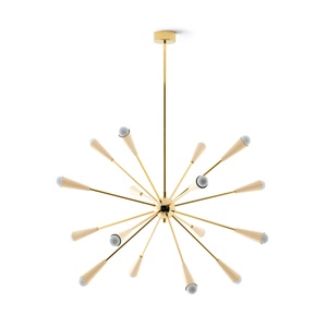 Lampadario Stilnovo Sputnik 16 Oro/Avorio
