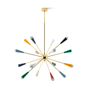 Lampadario Stilnovo Sputnik 16 Oro/Multi