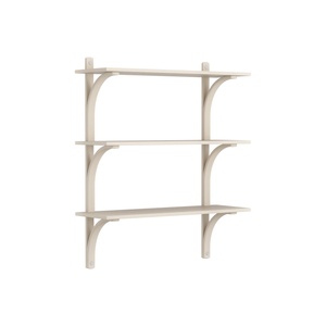 Swedese Levi 90 Shelf Medium Alluminio/Frassino Pigmentato Bianco