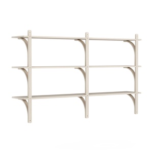 Swedese Levi 180 Shelf Medium Alluminio/Frassino Pigmentato Bianco
