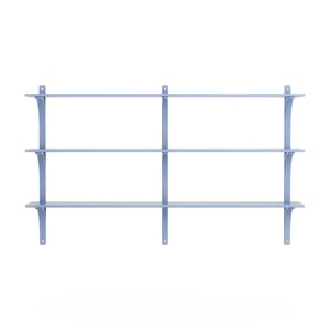 Swedese Levi 180 Shelf Medium Alluminio/ Blu/ Frassino