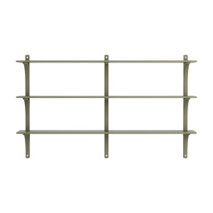 Swedese Levi 180 Shelf Medium Alluminio/Verde muschio/Ask