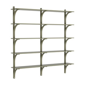 Swedese Levi 180 Shelf Grande Alluminio/Verde Muschio/Frassino