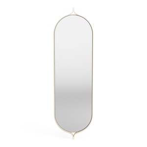 Specchio A Virgola Swedese H135 Bianco