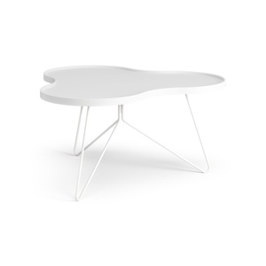 Tavolino da Caffè Swedese Flower Mono 90x84 Bianco