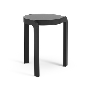 Sgabello Swedese Spin in Frassino Laccato Nero