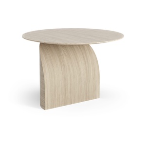 Tavolino da Caffè Swedese Savoa Ø64 Rovere Bianco