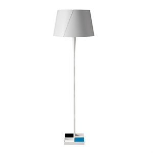 TATO De-Lux D4 Lampada Da Terra Blu E Bianco Opaco