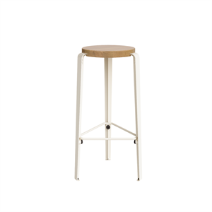 Sgabello TipToe BIG LOU Rovere/Bianco Crema