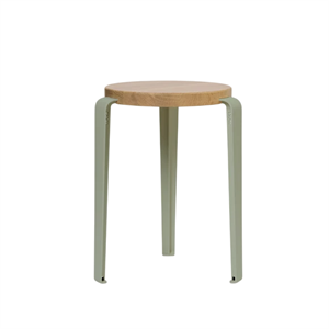 Sgabello TipToe LOU Rovere/Verde Cachi