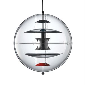 Verpan Globe Lampadario Vetro Colorato Ø40