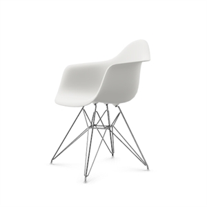 Sedia da Pranzo Vitra Eames Plastic DAR Bianco/ Cromo