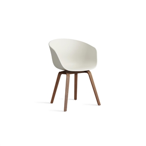 Sedia da Pranzo HAY AAC22 con Braccioli Noce/crema Melange