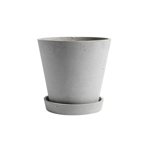 Vaso Flowerpot HAY con Sottovaso XL Grigio