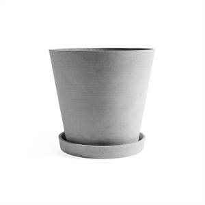 Vaso Flowerpot HAY con Sottovaso XXXL Grigio