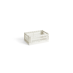 HAY Colour Crate Storage Box Piccolo Bianco Sporco