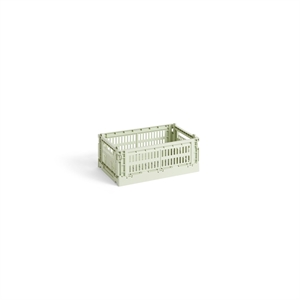 Scatola Portaoggetti HAY Colour Crate Piccolo, Menta