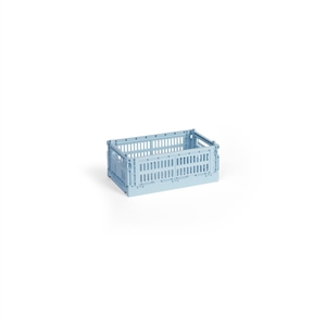 HAY Colour Crate Scatola Portaoggetti Piccolo , Blu Chiaro