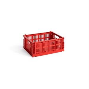 HAY Colour Crate Scatola Portaoggetti Media Rosso