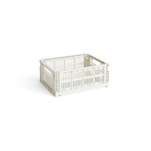 HAY Colour Crate Storage Box Medium Bianco Sporco