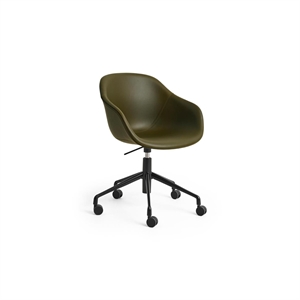 HAY AAC253 Sedia Girevole con Ruote Nero/Sense Forest