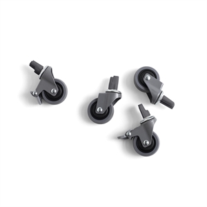 Ruote Per Casse Colorate HAY Per Scatola 4 Pezzi. Grigio Medio