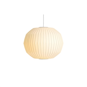 HAY Nelson Lampada A Sospensione A Lampadario di Bolla con Sfera Angolata Media Bianco Sporco