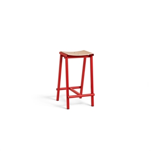 HAY Stool 8 Sgabello da Bar H65 Rosso Segnale